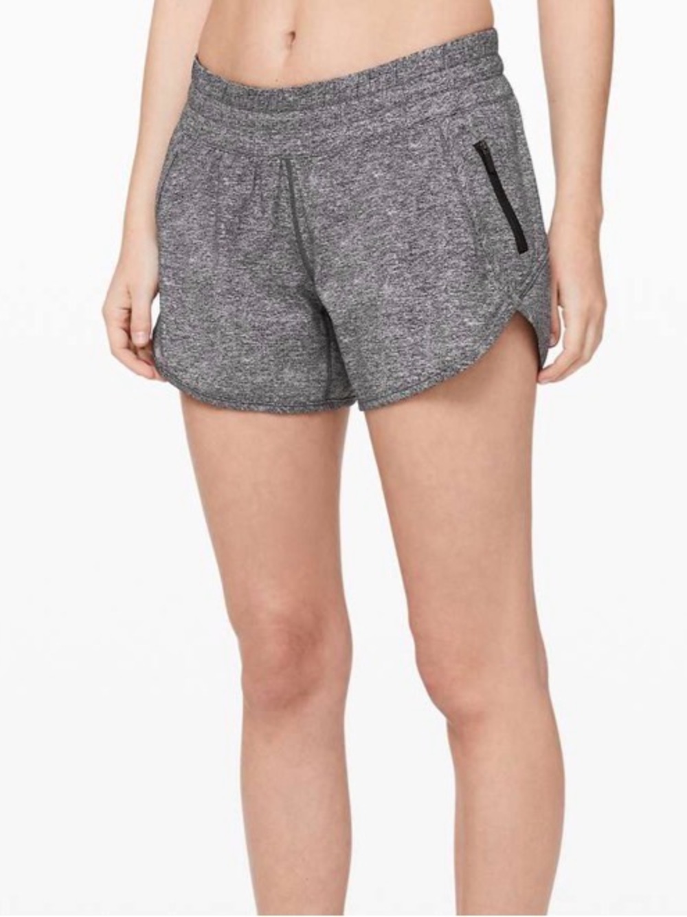 Lululemon Tracker Athletic Running Short Heather Grey Size 6